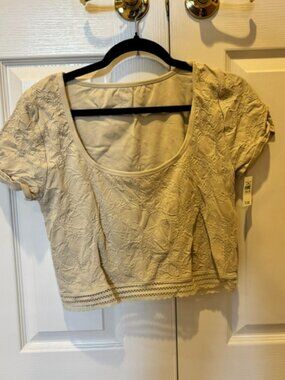 aerie Superchill Floral Seamless Cap Sleeve Top Size XXL